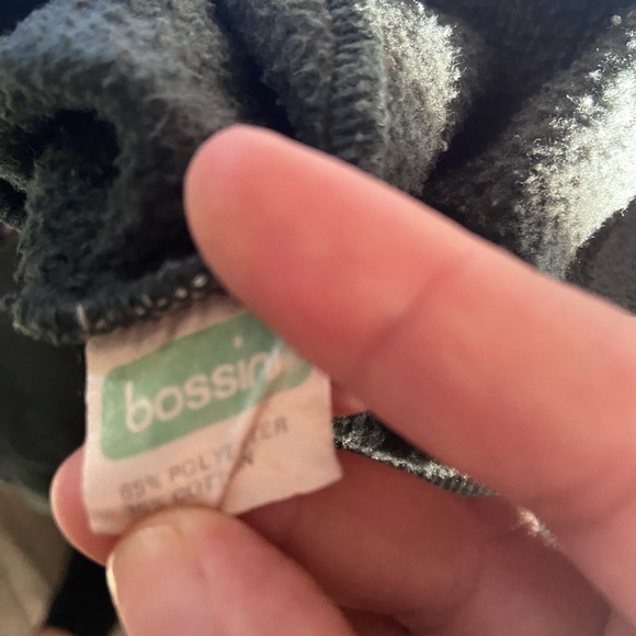 Bossini Vintage Green Quarter Zip Pullover Sweatshirt Size Large - Picture 5 of 6